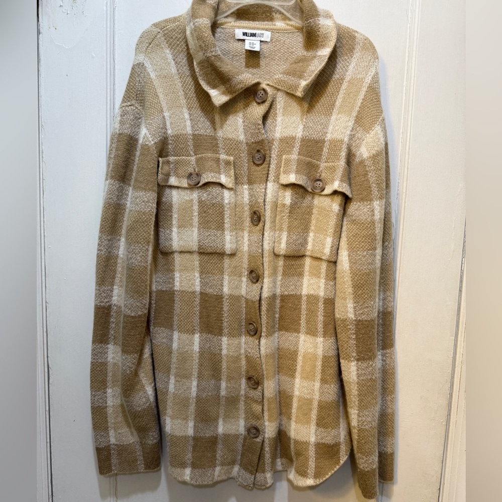 Cozy cottagecore plaid soft button up shacket